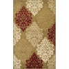 Superior Danvers Collection Area Rug, Modern Elegant Damask Pattern, 10mm Pile with Jute Backing, Affordable Contemporary Rugs – Brown, 4′ x 6′ Rug(Brown – Z)