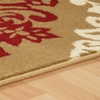 Superior Danvers Collection Area Rug, Modern Elegant Damask Pattern, 10mm Pile with Jute Backing, Affordable Contemporary Rugs – Brown, 4′ x 6′ Rug(Brown)