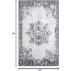 Superior Danvers Collection Area Rug, Modern Elegant Damask Pattern, 10mm Pile with Jute Backing, Affordable Contemporary Rugs – Brown, 4′ x 6′ Rug(Grey)