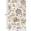 Superior Danvers Collection Area Rug, Modern Elegant Damask Pattern, 10mm Pile with Jute Backing, Affordable Contemporary Rugs – Brown, 4′ x 6′ Rug(Multi-colored)