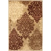 Superior Danvers Collection Area Rug, Modern Elegant Damask Pattern, 10mm Pile with Jute Backing, Affordable Contemporary Rugs – Brown, 4′ x 6′ Rug(Spiced Coral)