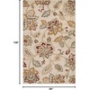 Superior Danvers Collection Area Rug, Modern Elegant Damask Pattern, 10mm Pile with Jute Backing, Affordable Contemporary Rugs – Brown, 4′ x 6′ Rug(Stone – Z)