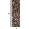 Superior Danvers Collection Area Rug, Modern Elegant Damask Pattern, 10mm Pile with Jute Backing, Affordable Contemporary Rugs – Brown, 4′ x 6′ Rug(Taupe – Z)