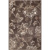 Superior Danvers Collection Area Rug, Modern Elegant Damask Pattern, 10mm Pile with Jute Backing, Affordable Contemporary Rugs – Brown, 4′ x 6′ Rug(Taupe)