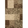 Superior Indoor Area Rug, Jute Backing, Floral Color Block Modern Farmhouse, Ideal for Entryway, Living Room, Kitchen, Bedroom, Hallway, Floor Cover, Phlox Collection, 8′ x 10′, Beige