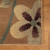 Superior Indoor Area Rug, Jute Backing, Traditional Farmhouse Floral Block, Ideal for Entryway, Living Room, Kitchen, Bedroom, Hallway, Floor Cover, Ruban Collection, 5′ x 8′, Taupe(Taupe – Z)