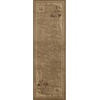 Superior Indoor Area Rug, Jute Backing, Traditional Farmhouse Floral Block, Ideal for Entryway, Living Room, Kitchen, Bedroom, Hallway, Floor Cover, Ruban Collection, 5′ x 8′, Taupe(Brown – Z)