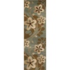 Superior Indoor Area Rug, Jute Backing, Traditional Farmhouse Floral Block, Ideal for Entryway, Living Room, Kitchen, Bedroom, Hallway, Floor Cover, Ruban Collection, 5′ x 8′, Taupe(Beige Green – Z)