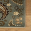 Superior Indoor Area Rug, Jute Backing, Traditional Farmhouse Floral Block, Ideal for Entryway, Living Room, Kitchen, Bedroom, Hallway, Floor Cover, Ruban Collection, 5′ x 8′, Taupe(Slate)