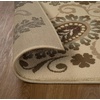 Superior Indoor Area Rug, Jute Backing, Traditional Farmhouse Floral Block, Ideal for Entryway, Living Room, Kitchen, Bedroom, Hallway, Floor Cover, Ruban Collection, 5′ x 8′, Taupe(Beige – Z)