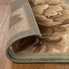 Superior Indoor Area Rug, Jute Backing, Traditional Farmhouse Floral Block, Ideal for Entryway, Living Room, Kitchen, Bedroom, Hallway, Floor Cover, Ruban Collection, 5′ x 8′, Taupe(Brown Green – Z)