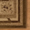 Superior Indoor Area Rug, Jute Backing, Traditional Farmhouse Floral Block, Ideal for Entryway, Living Room, Kitchen, Bedroom, Hallway, Floor Cover, Ruban Collection, 5′ x 8′, Taupe(Beige Brown – Z)
