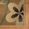 Superior Indoor Area Rug, Jute Backing, Traditional Farmhouse Floral Block, Ideal for Entryway, Living Room, Kitchen, Bedroom, Hallway, Floor Cover, Ruban Collection, 5′ x 8′, Taupe(Taupe)