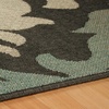 Superior Indoor/ Outdoor Large Area Rug, Modern Damask Jute Backed Rugs, Floor Throw, Kitchen, Entryway, Patio, Poolside, Living Room, Home Floor Throw, Lowell Collection, 8′ x 10′, Brown