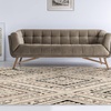 Superior Ozark 8′ x 10′ Indoor Area Rug, Soft Durable Polypropylene, Compatible for Hardwood Floors Slate, Living Room, Dining Room, Bedroom, Farmhouse, Kitchen, Slate