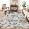 Superior Danvers Collection Area Rug, Modern Elegant Damask Pattern, 10mm Pile with Jute Backing, Affordable Contemporary Rugs – Brown, 4′ x 6′ Rug(Deep Royal)