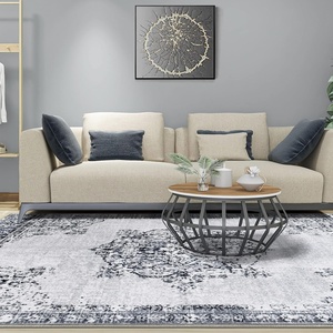 Superior Danvers Collection Area Rug, Modern Elegant Damask Pattern, 10mm Pile with Jute Backing, Affordable Contemporary Rugs – Brown, 4′ x 6′ Rug(Grey)