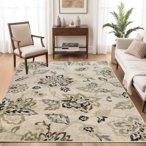 Superior Danvers Collection Area Rug, Modern Elegant Damask Pattern, 10mm Pile with Jute Backing, Affordable Contemporary Rugs – Brown, 4′ x 6′ Rug(Multi-colored)