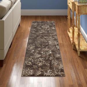 Superior Danvers Collection Area Rug, Modern Elegant Damask Pattern, 10mm Pile with Jute Backing, Affordable Contemporary Rugs – Brown, 4′ x 6′ Rug(Taupe – Z)