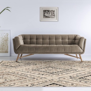 Superior Ozark 8′ x 10′ Indoor Area Rug, Soft Durable Polypropylene, Compatible for Hardwood Floors Slate, Living Room, Dining Room, Bedroom, Farmhouse, Kitchen, Slate