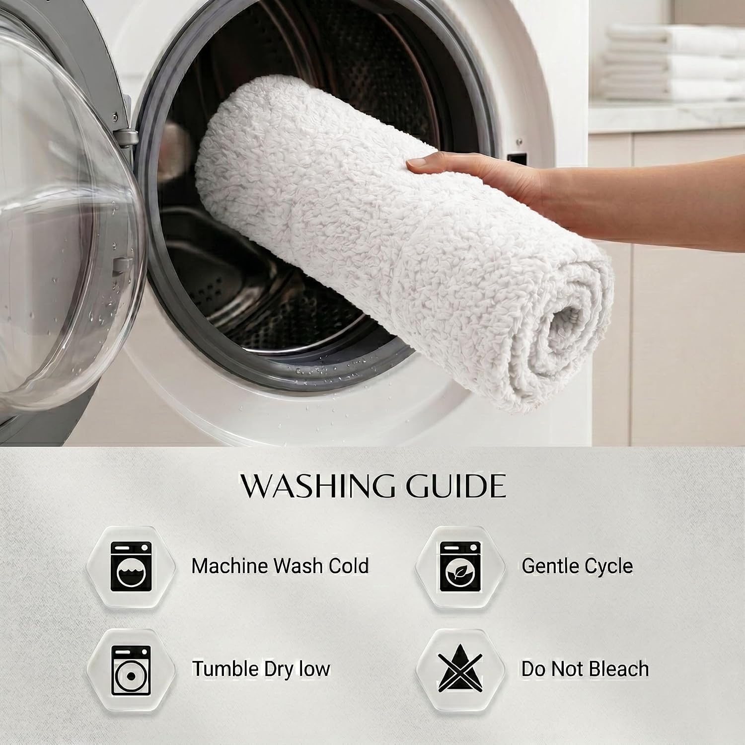 image:imageSuperior Cotton Washable Bath Rug Non Slip Runner 1 Piece Set White Absorbent Combed Cotton Bath Rug Runner or Rug Set Bathroom Vanity or Kitchen Sink Includes One 2 x 5 Feet Checkered Runner