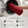 Superior Cotton Washable Bath Rug, Non Slip Runner, 1 Piece Set, Burgundy | Absorbent Combed Cotton Bath Rug Runner or Rug Set, Bathroom Vanity or Kitchen Sink, Includes One 2 x 5 Feet Checkered Runner