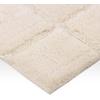 Superior Cotton Washable Bath Rug, Non Slip Runner, 1 Piece Set, Ivory | Absorbent Combed Cotton Bath Rug Runner or Rug Set, Bathroom Vanity or Kitchen Sink, Includes One 2 x 5 Feet Checkered Runner
