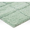 Superior Cotton Washable Bath Rug, Non Slip Runner, 1 Piece Set, Sage | Absorbent Combed Cotton Bath Rug Runner or Rug Set, Bathroom Vanity or Kitchen Sink, Includes One 2 x 5 Feet Checkered Runner