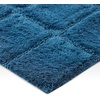 Superior Cotton Washable Bath Rug, Non Slip Runner, 1 Piece Set, Sapphire | Absorbent Combed Cotton Bath Rug Runner or Rug Set, Bathroom Vanity or Kitchen Sink, Includes One 2 x 5 Feet Checkered Runner