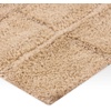 Superior Cotton Washable Bath Rug, Non Slip Runner, 1 Piece Set, Taupe | Absorbent Combed Cotton Bath Rug Runner or Rug Set, Bathroom Vanity or Kitchen Sink, Includes One 2 x 5 Feet Checkered Runner