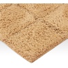 Superior Cotton Washable Bath Rug, Non Slip Runner, 1 Piece Set, Toast | Absorbent Combed Cotton Bath Rug Runner or Rug Set, Bathroom Vanity or Kitchen Sink, Includes One 2 x 5 Feet Checkered Runner