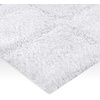 Superior Cotton Washable Bath Rug, Non Slip Runner, 1 Piece Set, White | Absorbent Combed Cotton Bath Rug Runner or Rug Set, Bathroom Vanity or Kitchen Sink, Includes One 2 x 5 Feet Checkered Runner