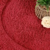 Superior Cotton Washable Bath Rug with Runner Bundle Set, 3 Piece, Burgundy | Non slip Highly Absorbent Oval Design for Double Vanity, Tub or Shower, Set Includes 1 Small Rug, 1 Large Rug, 1 Runner