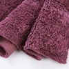 Superior Cotton Washable Bath Rug with Runner Bundle Set, 3 Piece, Plum | Non slip Highly Absorbent Checkered Design for Double Vanity, Tub or Shower, Set Includes 1 Small Rug, 1 Large Rug, 1 Runner