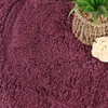 Superior Cotton Washable Bath Rug with Runner Bundle Set, 3 Piece, Plum | Non slip Highly Absorbent Oval Design for Double Vanity, Tub or Shower, Set Includes 1 Small Rug, 1 Large Rug, 1 Runner