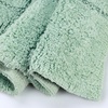 Superior Cotton Washable Bath Rug with Runner Bundle Set, 3 Piece, Sage | Non slip Highly Absorbent Checkered Design for Double Vanity, Tub or Shower, Set Includes 1 Small Rug, 1 Large Rug, 1 Runner