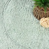 Superior Cotton Washable Bath Rug with Runner Bundle Set, 3 Piece, Sage | Non slip Highly Absorbent Oval Design for Double Vanity, Tub or Shower, Set Includes 1 Small Rug, 1 Large Rug, 1 Runner