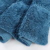 Superior Cotton Washable Bath Rug with Runner Bundle Set, 3 Piece, Sapphire | Non slip Highly Absorbent Checkered Design for Double Vanity, Tub or Shower, Set Includes 1 Small Rug, 1 Large Rug, 1 Runner