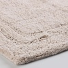 Superior Cotton Washable Bath Rug with Runner Bundle Set, 3 Piece, Stone | Non slip Highly Absorbent Solid Design for Double Vanity, Tub or Shower, Set Includes 1 Small Rug, 1 Large Rug, 1 Runner