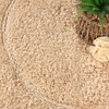 Superior Cotton Washable Bath Rug with Runner Bundle Set, 3 Piece, Taupe | Non slip Highly Absorbent Oval Design for Double Vanity, Tub or Shower, Set Includes 1 Small Rug, 1 Large Rug, 1 Runner