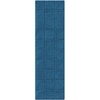 Superior Cotton Washable Bath Rug, Non Slip Runner, 1 Piece Set, Sapphire | Absorbent Combed Cotton Bath Rug Runner or Rug Set, Bathroom Vanity or Kitchen Sink, Includes One 2 x 5 Feet Checkered Runner