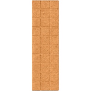 Superior Cotton Washable Bath Rug, Non Slip Runner, 1 Piece Set, Rust | Absorbent Combed Cotton Bath Rug Runner or Rug Set, Bathroom Vanity or Kitchen Sink, Includes One 2 x 5 Feet Checkered Runner