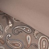 Superior Premium Cotton Flannel Duvet Cover Set, All Season 100% Brushed Cotton Flannel Bedding, 3-Piece Set with Duvet Cover and Pillow Shams – Pumpkin Paisley, Full/Queen(Grey)
