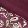 Superior Premium Cotton Flannel Duvet Cover Set, All Season 100% Brushed Cotton Flannel Bedding, 3-Piece Set with Duvet Cover and Pillow Shams – Pumpkin Paisley, Full/Queen(Purple)