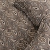 Superior Premium Cotton Flannel Duvet Cover Set, All Season 100% Brushed Cotton Flannel Bedding, 3-Piece Set with Duvet Cover and Pillow Shams – Pumpkin Paisley, Full/Queen(Grey)