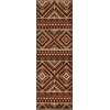 Superior Indoor Runner Rug, Jute Backing, Southwestern Geometric Medallion, Ideal for Entryway, Living Room, Kitchen, Bedroom, Hallway, Floor Cover, Tampa Collection, 2′ 7″ x 8′, Maroon