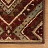 Superior Indoor Runner Rug, Jute Backing, Southwestern Geometric Medallion, Ideal for Entryway, Living Room, Kitchen, Bedroom, Hallway, Floor Cover, Tampa Collection, 2′ 7″ x 8′, Maroon