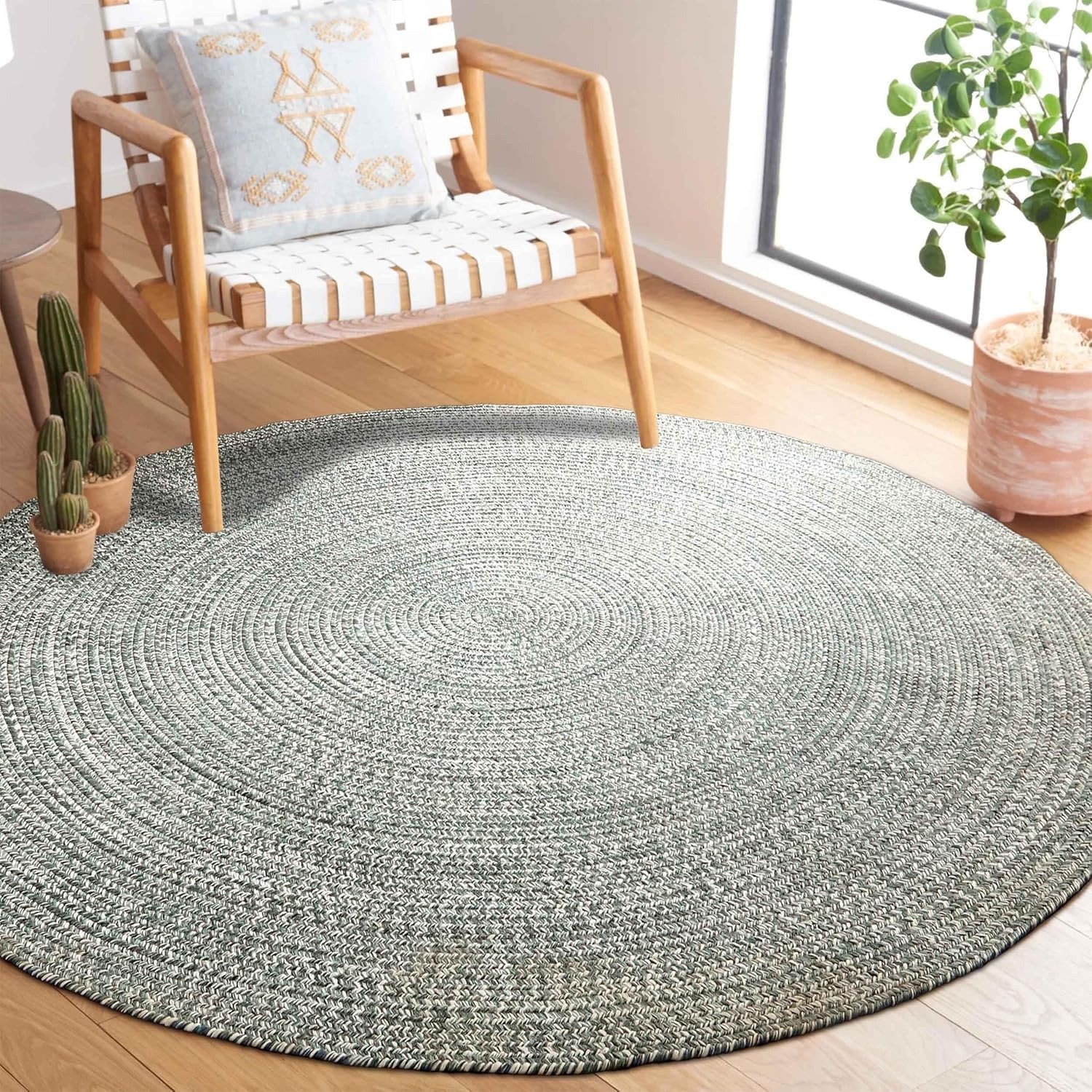 image:imageSuperior Jute Oval Indoor Area Rug GreenLagoon Breezewhite