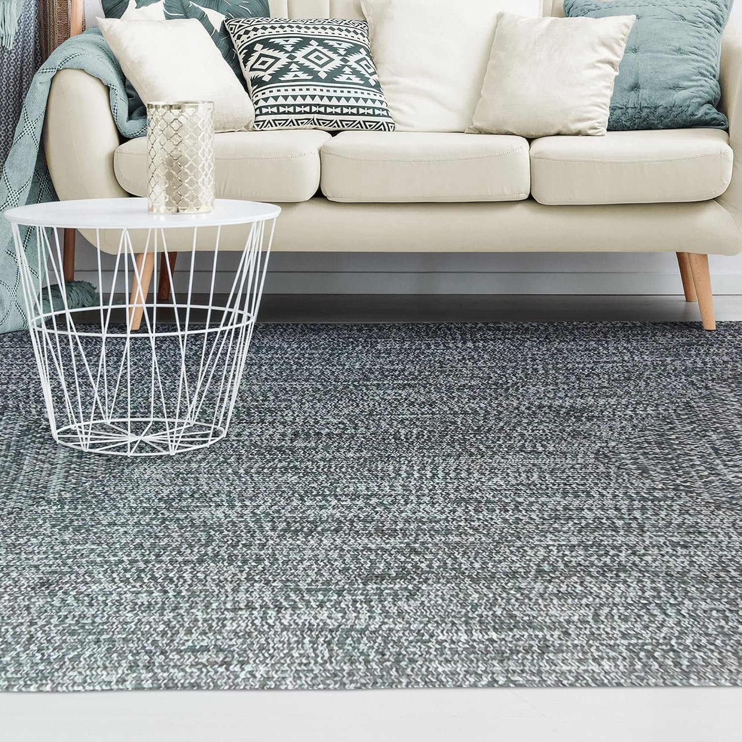image:imageSuperior Jute Oval Indoor Area Rug GreenLagoon Breezewhite