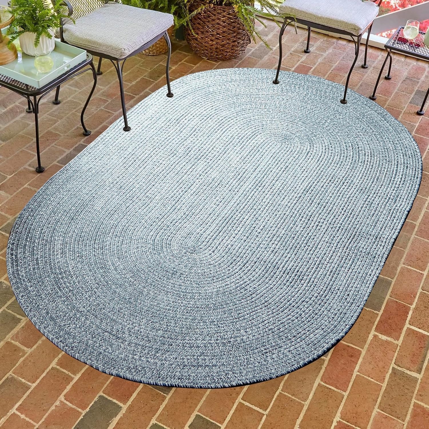 image:imageSuperior Jute Oval Indoor Area Rug GreenLagoon Breezewhite